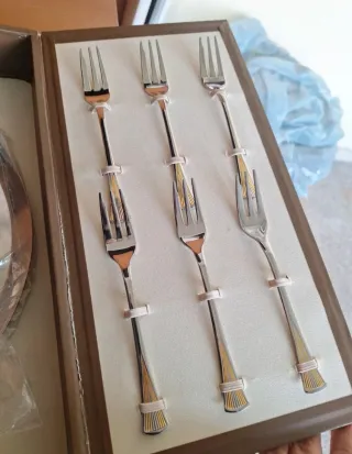 Set posate dolci oro 24k