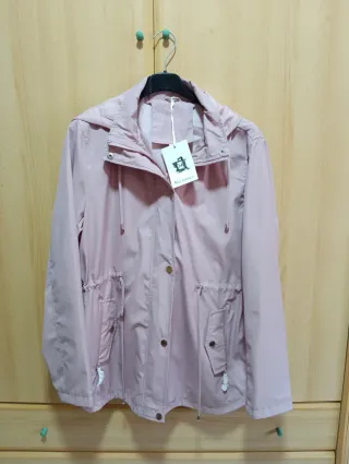 Chaqueta de entretiempo rosa palo