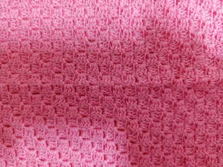 Mantita de cuna/carrito rosa