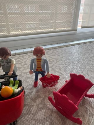 Playmobil famiglia con passeggini e cane