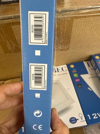 Downlight LED Techo Cuadrado 12W HYBEC