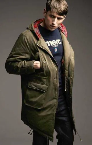Parka Merc Tobias fishtail verde