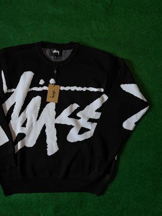 Jersey Stussy Negro Blanco Y2K