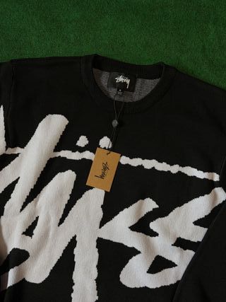 Jersey Stussy Negro Blanco Y2K