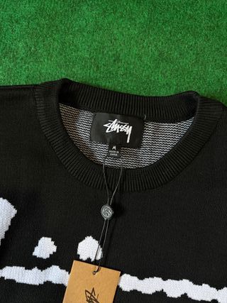 Jersey Stussy Negro Blanco Y2K