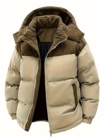 Chaqueta de invierno negra con capucha