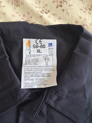 Cazadora Trabajo Talla XL