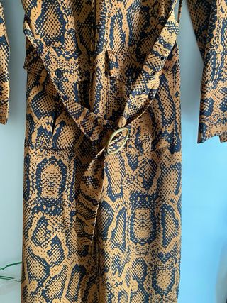 Vestido Zara print animal marrón sin estrenar Tall