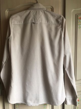 Camisa Tommy Hilfiger Jaretas Finas Beige