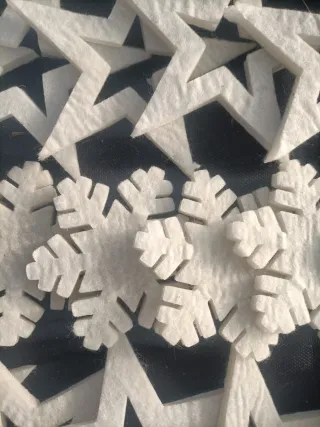 Set 56 Stelle Natalizie Bianche 10cm-14cm