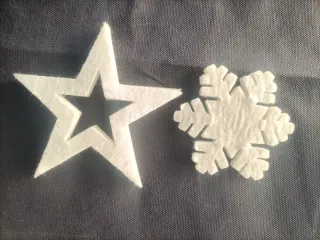 Set 56 Stelle Natalizie Bianche 10cm-14cm