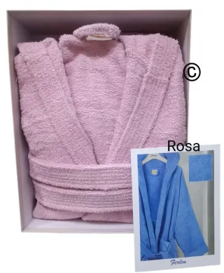 Accappatoio Bianco Blu ecc