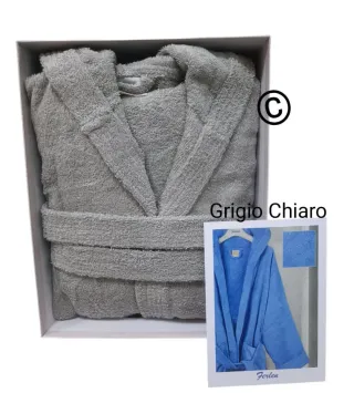 Accappatoio Bianco Blu ecc