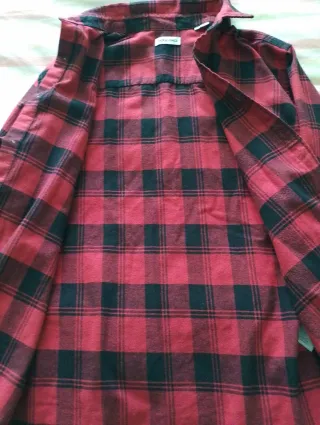 Camisa Jack & Jones cuadros roja Talla M