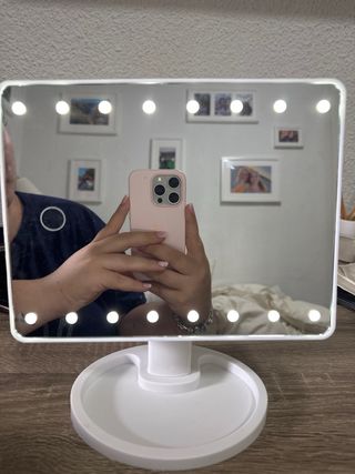 Espejo de Maquillaje LED Blanco