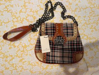 Borsetta Galitzine a quadri con tracolla