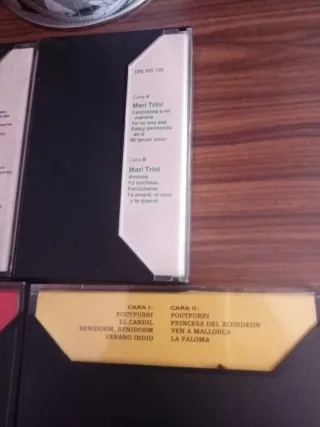 Lote 4 Casetes Richard Clayderman, Mari Trini