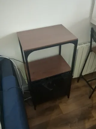 Estantería Fjällbo Negra y Marrón