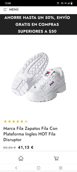Zapatillas Fila Mujer Talla 40