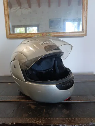 Casco Moto Shiro Plata