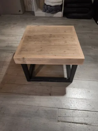 Mesa de centro madera y metal