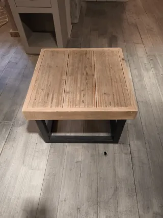 Mesa de centro madera y metal