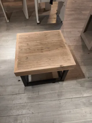 Mesa de centro madera y metal