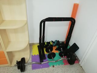 Pack musculación pesas y barra
