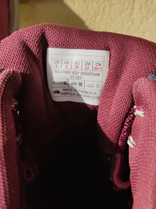 Botas Montaña The North Face Niña Talla 35