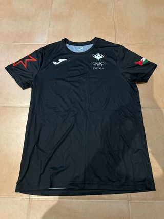Camiseta Olímpica Jordania Joma Negra. Talla M.