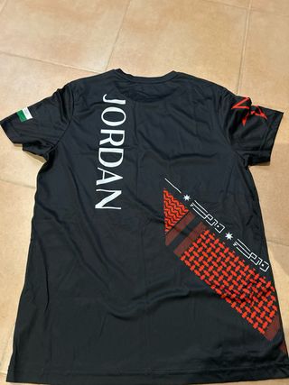 Camiseta Olímpica Jordania Joma Negra. Talla M.