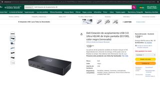Dell Estación Acoplamiento Triple 4K