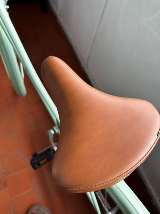 Bicicleta Mint con sillín marrón