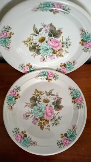 2 Piatti Portmeirion Floreali 22cm