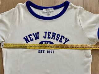 Crop Top beige New Jersey Pull&Bear Talla S