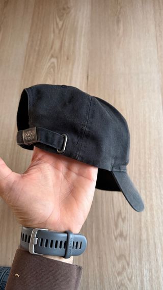 Gorra Kappa Negra Logo Naranja