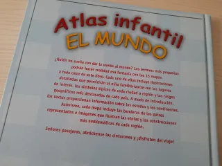 SOLO ENVÍO Libro Atlas infantil del mundo