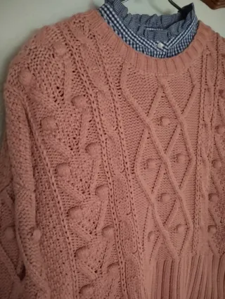 Jersey de punto trenzado Zara