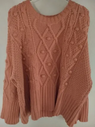 Jersey de punto trenzado Zara