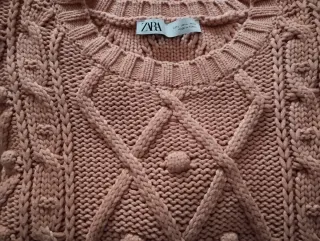 Jersey de punto trenzado Zara