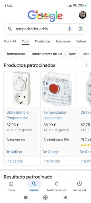 Temporizador Enchufe Orbis