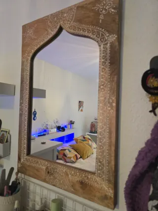 Espejo Zara Home Madera Estilo Árabe