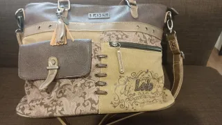 Bolso Lois Marrón y Dorado