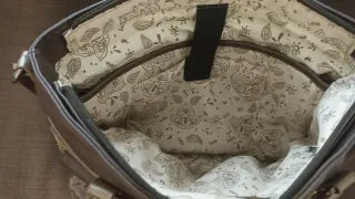 Bolso Lois Marrón y Dorado