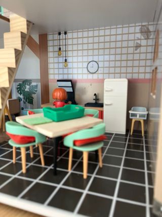 Casa de madera amueblada