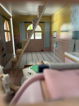 Casa de madera amueblada