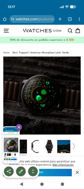 Reloj Xeric de diseño único