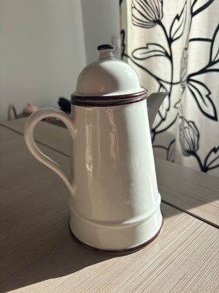 Jarra Cerámica Vintage Frutas Pintada Mano