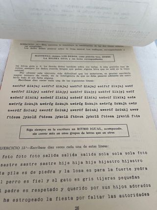 Mecanografía F. Gómez Escritura al Tacto