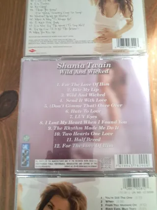 CDs Shania Twain: Up!, Wild & Wicked, Come On Over